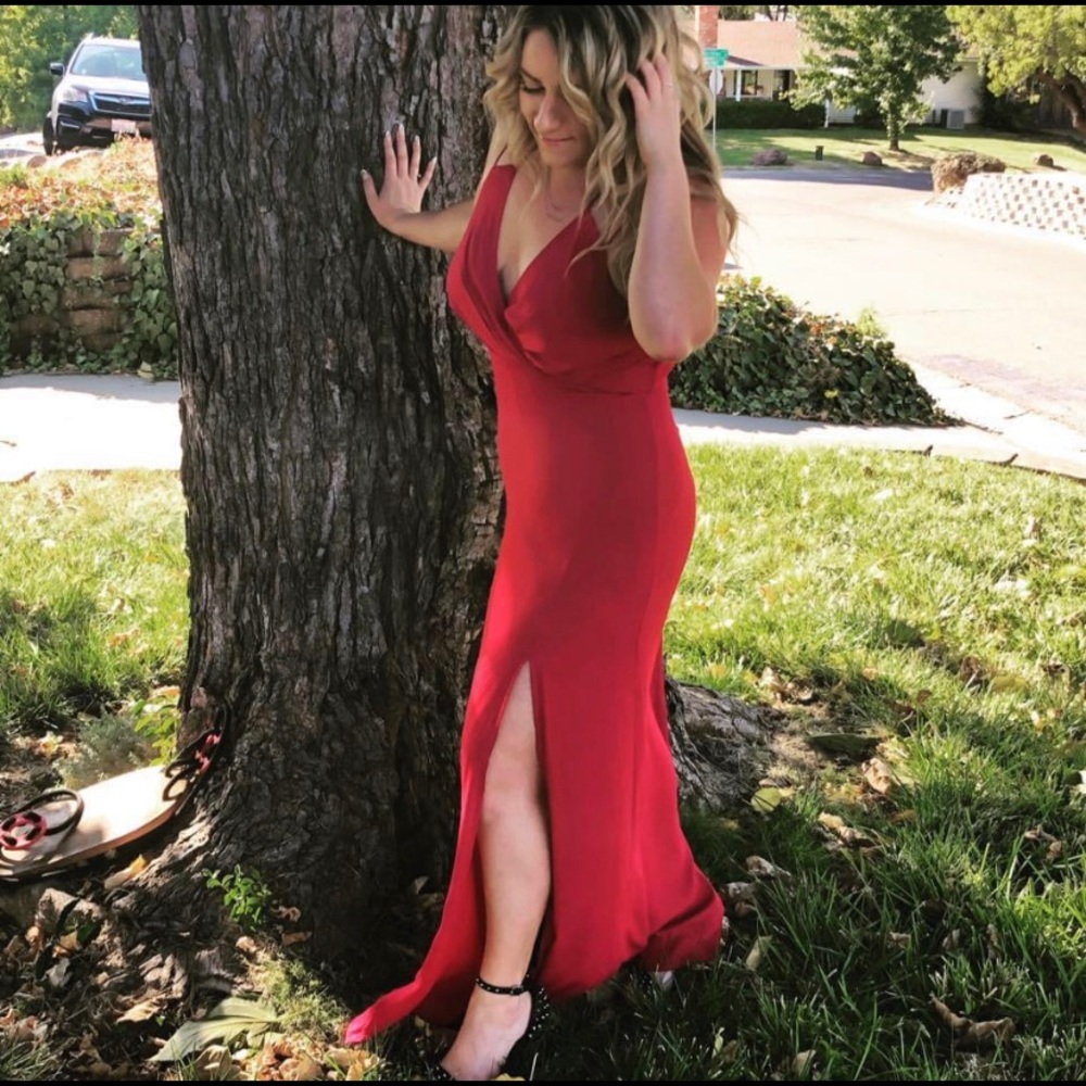 Dark pink Maxi dress / romper